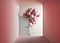 Hand Releasing Heart Balloons Through Door. Valentine\\\'s day concept