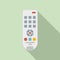 Hand remote control icon, flat style