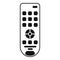 Hand remote control icon, simple style