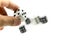 Hand & Rolling Dices,gambling and business risk concept