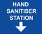 Hand sanitiser station