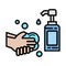 Hand sanitizer. Alcohol cleansing agents kill most bacteria, fungi, and stop viruses like coronavirus