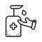 Hand sanitizer icon