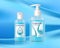 Hand sanitizer. Spray bottle for hygiene and infection prevention, realistic mockup with branding. Vector anti corona