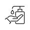 Hand Sanitizing and Cleaning Concept Vector Icon