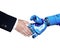 Hand shake with robot