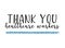 Hand sketched THANK YOU HEALTHCARE WORKERS quote as logo. Lettering for banner, flyer, ad, newsletter