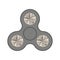 Hand spinner isolated