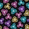 Hand Spinners Seamless pattern