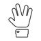 Hand spock Icon