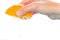 Hand Squeeze Orange Slice