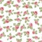 Hand stamped textured floral seamless pattern