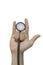 Hand stethoscope isolated