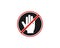 Hand stop sign - Hand Stop icon - security stop symbol prohibited icon danger ahead sign