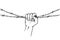 Hand stretching barbed wire, imprisonment, fist with barblock, prisoner, encumbrance or debt concept