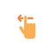 Hand swipe vector icon design template