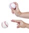Hand throwing baseball isolated