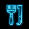 hand tools beekeeping neon glow icon illustration