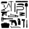 Hand tools, construction carpentry woks equipment