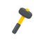 Hand tools vector. Hammer made of hardened steel for hammering nails