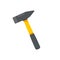 Hand tools vector. Hammer made of hardened steel for hammering nails