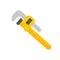 Hand tools vector. Wrench made of solid steel for tightening nuts