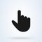 Hand touch click, Simple vector modern icon design illustration