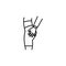 hand touch, sexual abuse line icon. Signs and symbols can be used for web, logo, mobile app, UI, UX