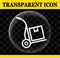 Hand trolley vector transparent icon