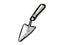 Hand Trowel Garden Tool Cartoon Retro Drawing