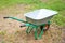 Hand truck on one wheel. Garden or construction.