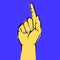 Hand vector human illustration finger symbol icon concept design