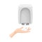 Hand Washing and Cleansing Using Soap Dispenser Vector Illustration