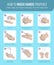 Hand washing instruction. How to properly wash your hands to protects yourself from coronavirus according to