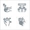 Hand washing line icons. linear set. quality vector line set such as , hygienic, hand dryer