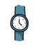 hand watch drawing isolated icon design
