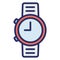 Hand watch, timepiece Isolated Vector icon which can be easily modified or edited