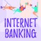 Hand writing sign Internet Banking. Business showcase banking method which transactions conducted electronically People