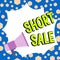 Hand writing sign Short Sale. Business showcase Home that is offered at a price that is less than the amount owed