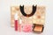 Handbag and cosmetics