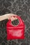 Handbag retro vintage fashion red bag