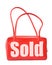 Handbag with sold sign