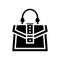 handbag woman bag glyph icon vector illustration