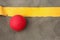 Handball ball on the beach