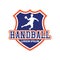 Handball logo with text space for your slogan / tag line