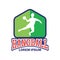 Handball logo with text space for your slogan / tag line