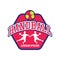 Handball logo with text space for your slogan / tag line