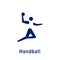 Handball pictogram, new sport icon