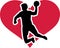 Handball Player Heart