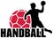 Handball Set Silhouette Ball